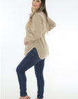 camisera corazon beige