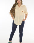 Camisera corazon amarillo