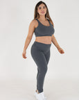 Leggins basico cottone gris