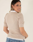Blusa Poply beige