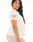 Camiseta LOVE ivory