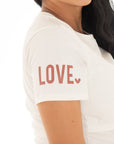 Camiseta LOVE ivory