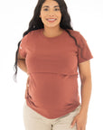 Camiseta LOVE rojo granate
