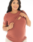 Camiseta LOVE rojo granate