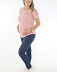 Duo mama bb silueta t-shirt lactancia rosa