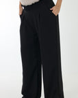 Pantalon pretina Resortada negro
