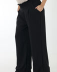 Pantalon pretina Resortada negro
