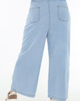 Pantalon chambray azul