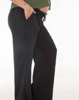 Pantalon Basico tira ajustable negro