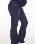 Jean bota recta oscuro azul