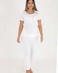 Pijama Pantalón Cándida ivory