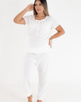 Pijama Pantalón Cándida ivory