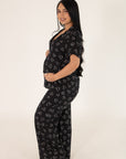 Pijama Pantalón Latido negro