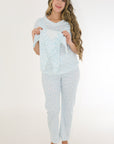 PIJAMA PANTALON DUO ESTAMPADA azul