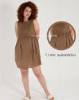 Vestido Curly caqui