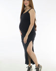 Vestido en Rib apto lactancia negro