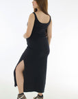 Vestido en Rib apto lactancia negro