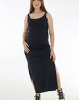 Vestido en Rib apto lactancia negro
