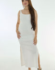 Vestido en Rib apto lactancia ivory
