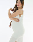 Vestido en Rib apto lactancia ivory