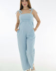Jumper denim liviano resortado azul
