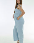 Jumper denim liviano resortado azul