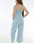 Jumper denim liviano resortado azul