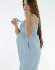 Jumper denim liviano resortado azul
