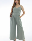 Jumper pantalón holgado verde