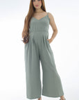 Jumper pantalón holgado verde