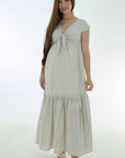 Maxi vestido apto para lactancia verde