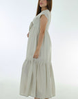 Maxi vestido apto para lactancia verde