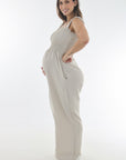 Jumper canesu resortado apto para la lactancia beige