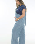 Jumper tipo overol chambray azul