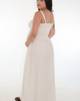 Vestido canesu resortado Lactancia ivory