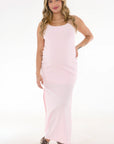 Vestido en Rib apto lactancia rosa