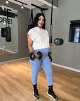 Leggins deportivo trana azul claro