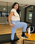 Leggins deportivo trana azul claro