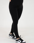 Leggins basico cottone negro