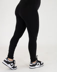 Leggins basico cottone negro