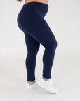Leggins basico cottone azul