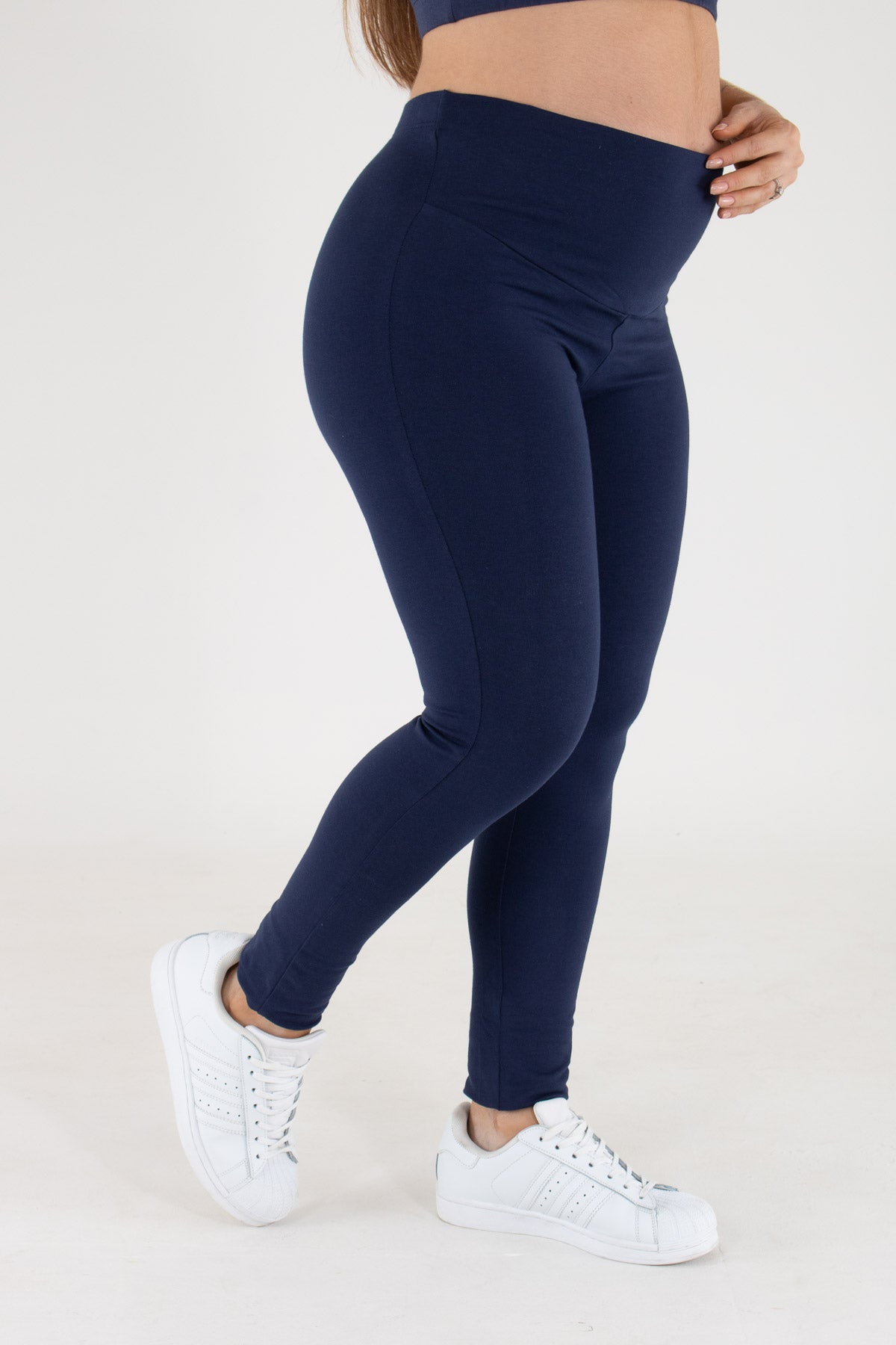 Leggins basico cottone azul