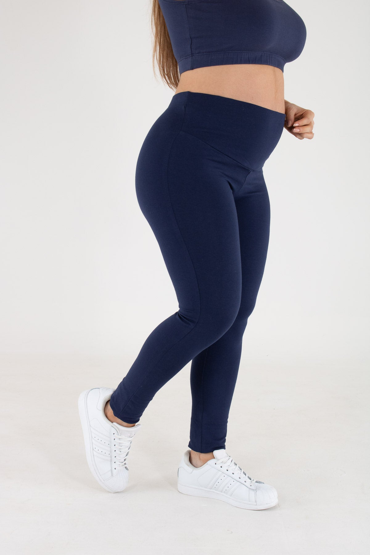 Leggins basico cottone azul