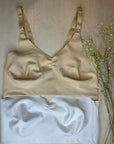 Brasier Lactancia Pack x 2 blanco-beige