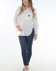 camisera corazon blanco