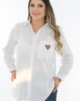 camisera corazon blanco