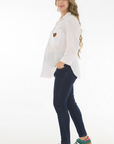 camisera corazon ivory