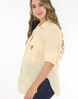 Camisera corazon amarillo