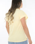 T shirt  cuello puños rib amarillo