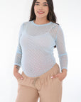 Busito malla tex azul